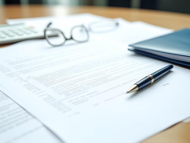 Legal documents and a pen, representing HR compliance